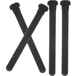 Holibanna Cinghie per Pattini a Rotelle 4Pezzi in PVC Nero con Fibbia di Fissaggio, Ideali per Pattini da Corsa e Pattinaggio Ricreativo Stili Multipli