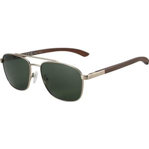ZENOTTIC Occhiali da sole da uomo donna pilota polarizzati quadrati con tempio degli occhiali in legno e lenti UV400 protezione per la pesca, la guida e il golf