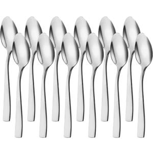 AMFUN Cucchiaino da caffè in acciaio inox, Acciaio INOX Mini Cucchiaini da Caffè, 12 Pezzi Cucchiaini da Tè, Lavabile in Lavastoviglie