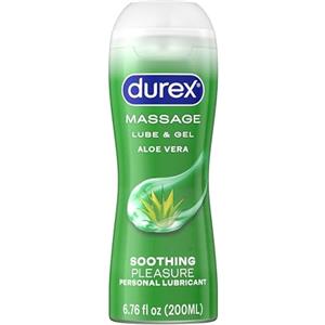 Durex Massage and Play 2-in-1 Massage Gel and Personal Lubricant, Soothing Touch, 6.76 Ounce by Durex