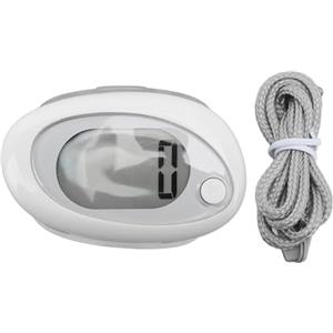 Mtlavishness Pedometro 3D Contapassi con cordino a clip Passo digitale accurato per camminare Corsa Esercizi Rilevamento movimento 3D silenzioso Batteria incorporata a lunga