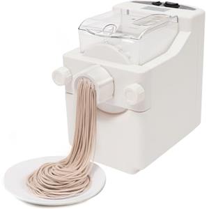Mejiaren Macchina per pasta automatica a 9 forme, macchina per la pasta elettrica 180 W, motore in rame puro, velocità 55-60 giri/min, inserti antiaderenti per spaghetti, fettuccine, ravioli, pasta