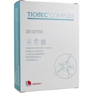Laborest | Tiobec Complex | 30 compresse | Acido a-Lipoico, a rilascio differenziato, L-Acetilcarnitina, Resveratrolo e Vitamina D