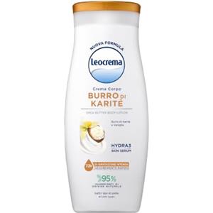 Leocrema Crema Corpo Burro di Karitè e Vaniglia, Crema Corpo Idratazione per 72 ore, 250ml