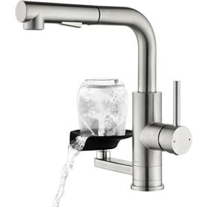 LakeBayMZC Rubinetto Bagno Lavabo Pulitazza LakeBayMZC,304 Acciaio inossidabile a 360° Estraibile, miscelatore lavabo bagno con 2 tipi di getto d'acqua, Adatto per Rubinetto lavabo, Rubinetti da cucina e bar