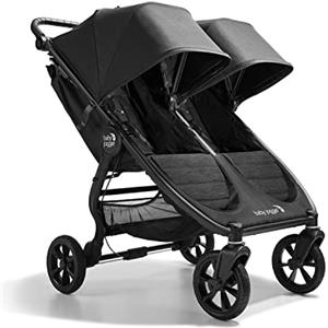 Baby Jogger City Mini GT2 - Passeggino doppio per tutti i terreni, leggero, pieghevole, colore: Nero