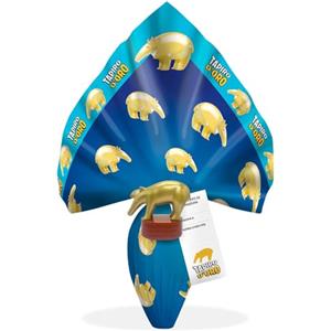 Dolce & Toys Uovo Pasqua TAPIRO D'ORO con Cioccolato Finissimo al Latte da 250gr e doppia Sorpresa - Esclusiva 2026