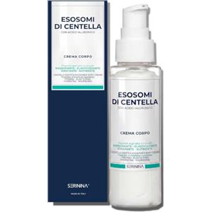 SERININA Crema Corpo agli Esosomi di Centella con Acido Ialuronico - Idratante Nutriente Rassodante - Pelle Tonica Elastica e Vellutata - Anti-Età Biotech K-Beauty - Vegan 92% Naturale - 200 ml