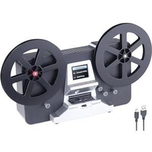 Somikon Film Scanners - scanner: Scanner per film/Digitalizzatore per Super 8 e 8 mm, per grandi bobine di film fino a 7, funziona senza PC (Stand-Alone) (8mm, digitalizzare super 8 dispositivi)