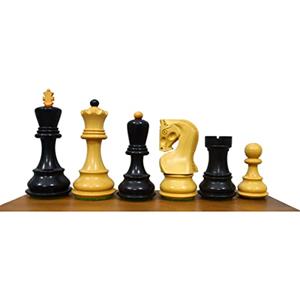 TAJ CHESS STORE Set di scacchi da torneo russo Zagabria - Scacchi in legno artigianale con scacchiera in legno di ebano da 53,3 cm con bordi in Sheesham - Taj Chess Store