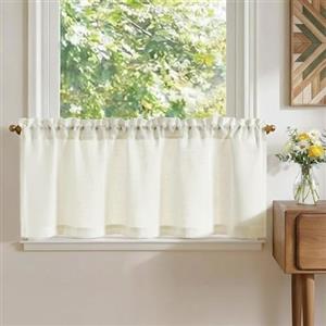 TOPICK Tende moderne cucina bianco 40 x 125 cm 1 tendine