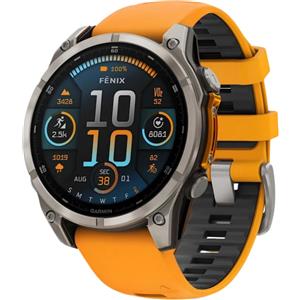 GARMIN RICONDIZIONATO FENIX 8 AMOLED 47MM SAPPHIRE GRAPHITE/ORANGE Orologio