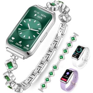 Homailida Smartwatch Donna, 1.47 Orologio Fitness Modalità Sport, Monitoraggio del Sonno Contapassi Cardio SpO2 Calorie Activity Tracker Impermeabile per Android iOS