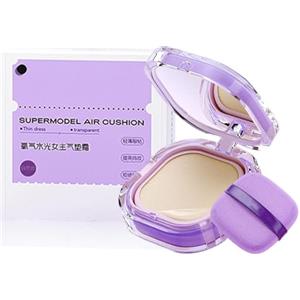 Generisch Lightweight Foundation Cushion, Waterproof Buildable Coverage Base Cream System, Air Cushion BB Correttore with Natural Radiant Finish Design, Long Lasting Even Tone Makeup Style, Use