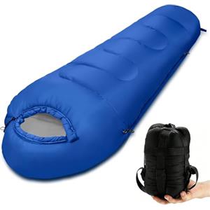 MQGY Sacco a Pelo per Adulti, Ultraleggero 3 Stagioni Mummia, 10°C-20°C Sacco a Pelo Estivo Campeggio, Compatto Impermeabile Portatile, Ideali per Campeggio ed Escursioni, Interni ed Esterni