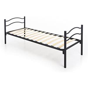 DOLCI SOGNI Rete Letto Singolo 80x190, Nero, Rapido Montaggio, Letto Ferro Battuto con Rete a Doghe, Letto con Testiera e Pediera, Altezza 35 cm, Letto Singolo 100% Made in Italy