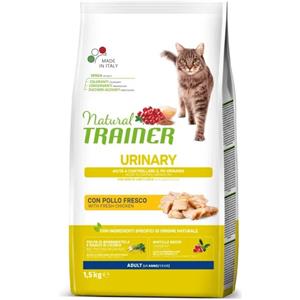 NATURAL TRAINER Trainer Natural Gatto Urinary Pollo - Crocchette per la Salute Urinaria - 1,5 kg Prezzo x 2 unità