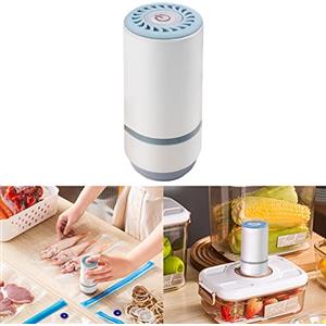 RANRAO Aspirapolvere portatile, pompa portatile ricaricabile tramite, sigillatrice automatica a vuoto, facile da mantenere fresche le verdure e la frutta fresca, per la conservazione di alimenti domestici