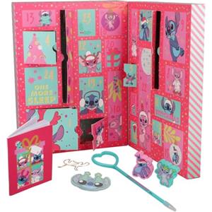 Paladone Stitch Stationary Calendario dell'Avvento di alta qualità per 24 giorni, con licenza ufficiale, regalo di Natale e decorazione natalizia stagionale per la camera da letto delle ragazze Paladone
