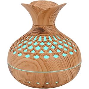 Pumixiy Diffusore di oli essenziali con luce LED a 7 colori, diffusore aromatico per USB, per ufficio, camera da letto, casa, umidificatore a nebulizzazione, purificatore (LUCET)