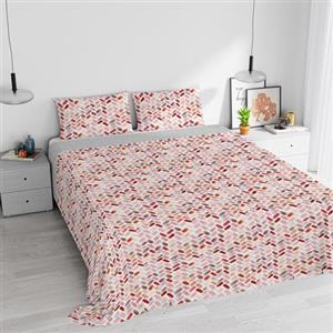 Italian Bed Linen Parure letto con stampa digitale a copertura totale Watercolor, Matrimoniale, 05