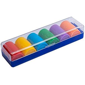 Falomir - Acc Parchís Set completo di 6 cubetti di plastica Gioco da tavolo (accessori), multicolore (27934)