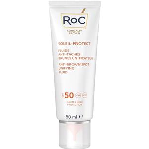 ROC OPCO LLC Roc Fluido Solare Viso Anti-Macchie SPF50+ 50ml - Protezione Solare e Correttore Macchie