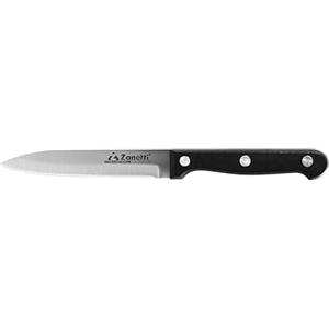 Zanetti, Coltello Multiuso Modello Classic, Coltello Acciaio Inox, Lama 11.5 cm, Spessore 1.2 mm, Coltello Cucina Professionale, Manico Rivettato