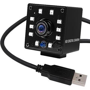 Svpro 1080P Night Vision USB Camera CMOS OV2710 IR LED Webcam a infrarossi con IR Cut, 30fps/60fps/100fps HD Surceillance Camera con obiettivo da 3,6 mm per Android Windows Linux Mac Raspberry