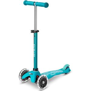 SELEGIOCHI Mini Micro Monopattino Deluxe LED Verde Acqua 3 Ruote