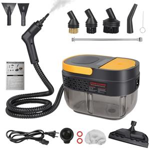 Utensy Pulitore a vapore da 2500 W con display digitale, pulitore a vapore ad alta pressione per la casa, pulitore a vapore a mano con accessori per divano, piastrelle, cucina e bagno, Steam Cleaner con