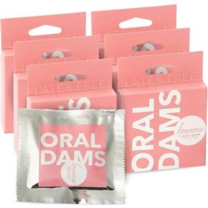 Loovara Fogli Orali "Lecktücher" - 3 Pezzi Senza lattice (Oral Dams Latex Free), ultra sottili e naturali, extra morbidi per una sensazione naturale; vegani e ipoallergenici