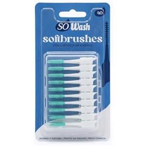 Water Powered SoWash Soft Brushes | Scovolini Interdentali Morbidi | 40 Pezzi | Pulizia Interdentale Quotidiana | Delicati sulle Gengive