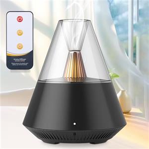 WIYETY Diffusore di aromaterapia per oli essenziali: WIYETY Diffusore intelligente di aromaterapia, umidificatore ad ultrasuoni per camera da letto con luce LED e telecomando, capacità 150 ml per camera da