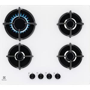 Electrolux EGG64272W Piano Cottura a Gas 60 cm 4 Fuochi Ghisa Bianco