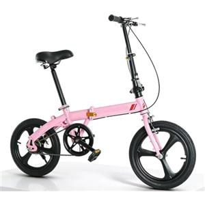 QKBMFK Mini Bicicletta Pieghevole 16 Pollici