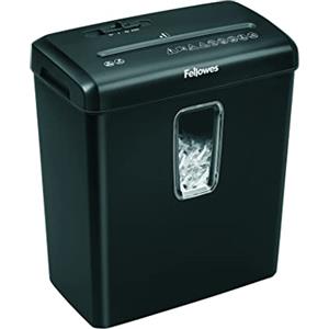 Fellowes Shredder Powershred FS-6C - Distruggidocumenti da 6 fogli a taglio trasversale per uso domestico - distruggi documenti personali e da ufficio - Cestino da 15 litri - Livello di sicurezza P-4