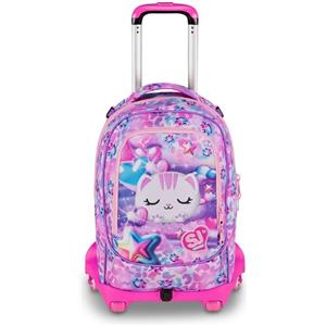 Seven Zaino Trolley Jack 8 Ruote Glowcat Girl