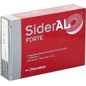 PHARMANUTRA SpA Sideral Forte - Pharmanutra - 20 Capsule - Integratore di Ferro