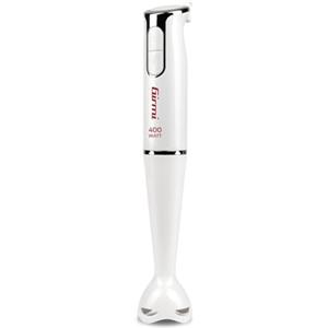Girmi MX04 Frullatore a Immersione, 400 Watt, 2 velocità, Motore DC, Lame INOX, Fusto smontabile, Impugnatura Ergonomica, Bianco