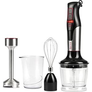 Girmi MX39 Frullatore a Immersione con Kit, 800 Watt, 4 Lame, Fusto 19 cm