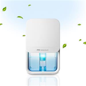 Ufesa Wellness Dry 210 Deumidificatore Ultra Silenzioso ≤35dB, 210ml/giorno, 23W, Capacità di 800ml, 7 Colori Regolabili, Fino a 20m2, Spegnimento Automatico