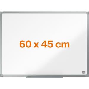 Nobo Lavagna magnetica in acciaio Nobo Amazon Exclusive 60x45 cm - Lavagna cancellabile a secco con cornice in alluminio portapenne, lavagna magnetica da parete per ufficio, casa, bacheca per aula, scuola