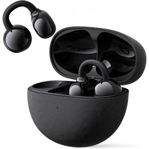 ND NEXT DESTINATION - OpenDots1 - Cuffie senza fili con clip Bluetooth 5.4, innovative di Open-Ear 32 H, autonomia audio avvolgente, senza fili, con 2 Mics, per chiamate chiare (Nero)