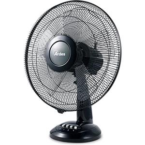 Ardes - AR5S41 Ventilatore da Tavolo 40cm 5 Pale - Ventilatore da tavolo 40 cm Oscillante con Inclinazione Regolabile - Ventilatore 3 Velocità Silenzioso