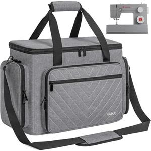 OUUTMEE Borsa per macchina da cucire, grigio chiaro, Borsa per macchina da cucire