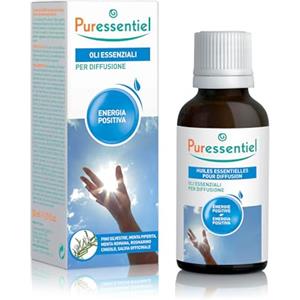 Puressentiel Miscela Oli Essenziali per Diffusione ENERGIA POSITIVA 30 ml | 5 oli essenziali 100% puri e naturali dalle virtù rigeneranti e tonificanti. Per l'armonia di corpo e mente. Dai 7 anni