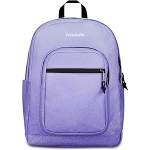 Invicta Zaino Scuola Jelek Fantasy Shine, Lilla, Effetto brillantini, 34 L, Doppio Scomparto, Tasca con organizer, Tasca porta pc, Tasca portaborraccia, Scuola media e superiore, Ragazza