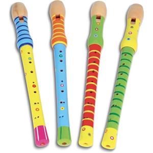 Bontempi - ColorfulWoodFlute - Flauto Dolce in Legno Colorato | con Diteggiatura Barocca per esperienza Musicale Vibrante