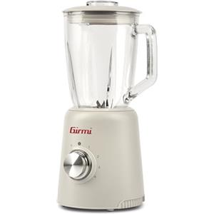 Girmi FR93 Frullatore, 1000 W, 4 Velocità, 1,5 Litri, 6 Lame INOX, Bicchiere in Vetro, Funzione Tritaghiaccio, Bianco